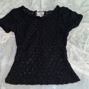 black flower top